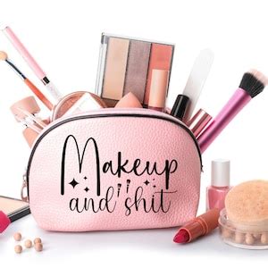 Makeup Bag SVG Bundle Funny Makeup Bag Svg Cosmetic Bag Sayings