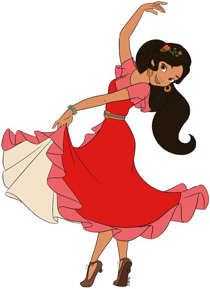 Elena of Avalor dancing clip art | Walt disney animation studios ...