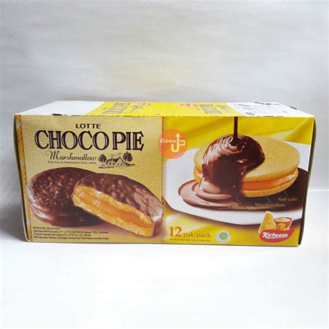 Jual Lotte Chocopie Choco Pie Marshmallow Box Kotak Isi Bungkus