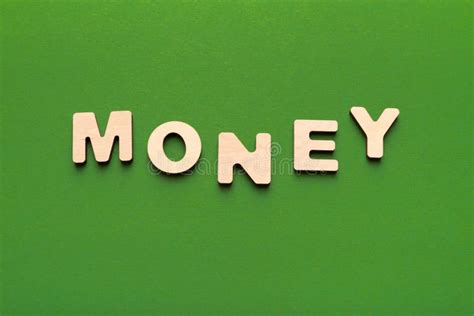 Word Money Spelled With Wooden Letters Stock Image Image Of