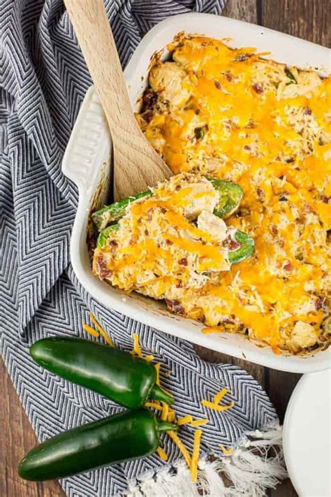 Keto Jalapeño Popper Chicken Casserole ForgetSugar