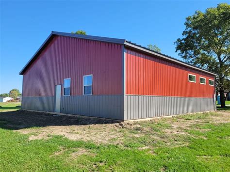 Pole Barn Construction In Peru In K Graber