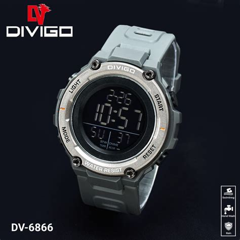 Jual Jam Tangan Pria Divigo Digital Original Dv Strap Rubber Tahan