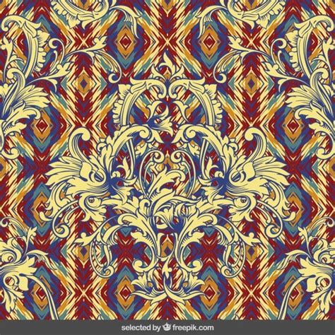 vector colorful baroque background