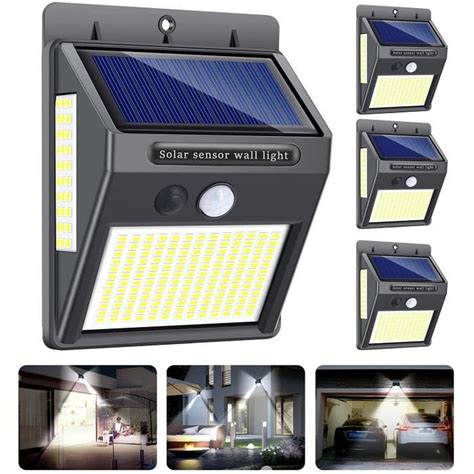 Lampe Solaire Ext Rieure Pack Led Lumens Lumi Re Solaire