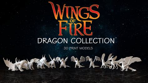 Wings Of Fire Dragons 3d Model Collection Etsy