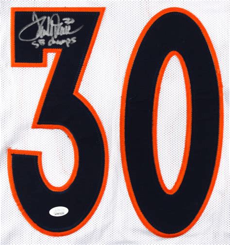 Terrell Davis Signed Jersey Inscribed Sb Champs Jsa Coa Pristine