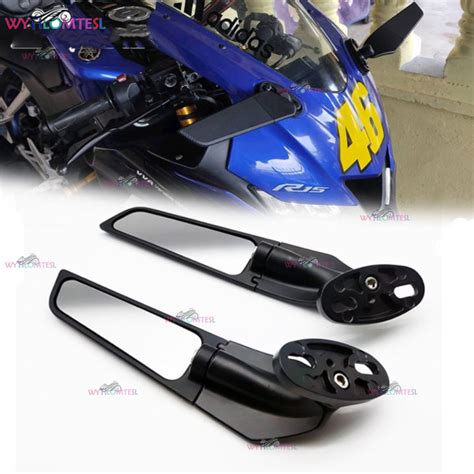 For YAMAHA R15M R15 V1 V2 V3 V4 Winglet Side Mirror Cermin Sisi Stealth