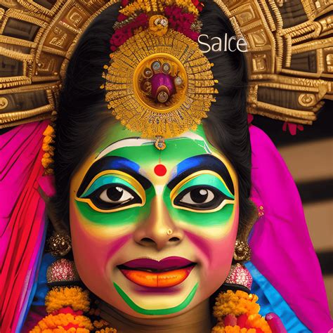 Kathakali Dancer Uit India · Creative Fabrica