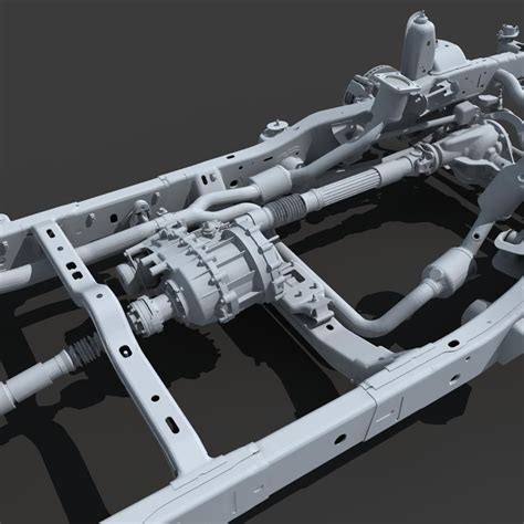 Car Chassis 02 3d Model Cgtrader