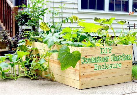 DIY Container Garden Enclosure - The Scrap Shoppe