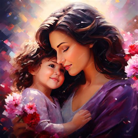 Premium Vector Happy Mother And Daughter Happy Mother And Daughter