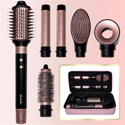 Ella Bella® 6 In 1 Professional Hot Air Styler • Powerful Hair Dryer And Straightener