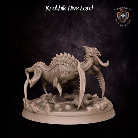 3d Printable Kruthik Hive Lord By Lubart Miniatures