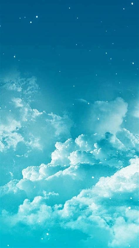 Download Serene Blue Skyand Clouds Wallpaper