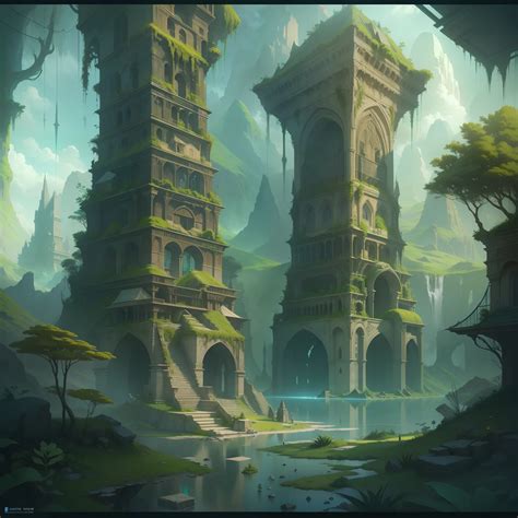 inverted pyramidinverted trianglelandscape concept art sky gardens
