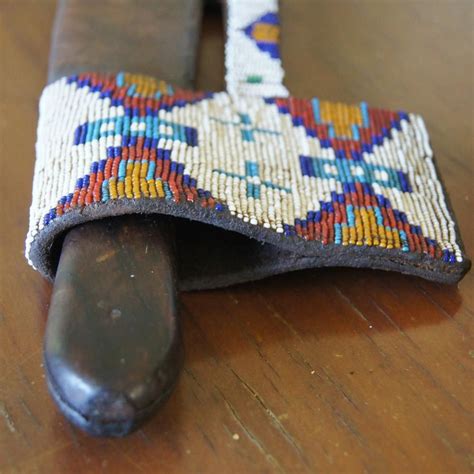 Lakota Sioux Beaded Knife Sheath With Trade Knife from uchizonogallery ...