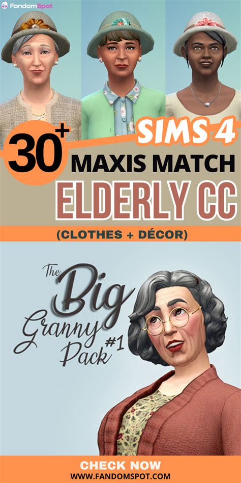 Sims 4 Maxis Match Elderly CC Sims Sims 4 The Sims 4 Skin