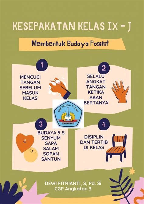 Membentuk Budaya Positif Melalui Kesepakatan Kelas