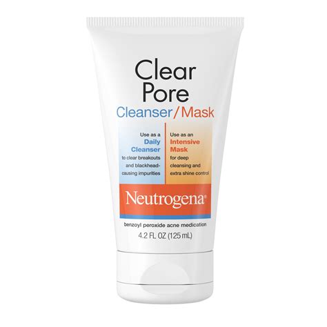 Neutrogena Clear Pore In Facial Cleanser Clay Mask Fl Oz