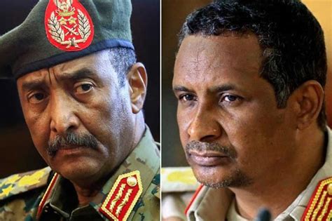 Sudan S Burhan Formally Fires Dagalo As His Deputy War In Sudan War