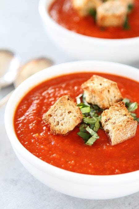 Roasted Red Pepper Tomato Soup Two Peas And Their Pod