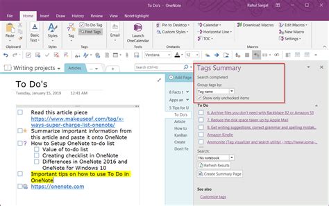 6 Tips For Using Microsoft Onenote As Your To Do List Artofit