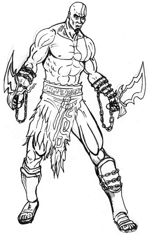 Kratos Coloring Pages Coloring Pages