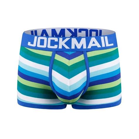 Boxer shorty Boxer Sexy en Coton pour Homme Gay Sous Vêtement en Maille Arc en Ciel Thermique