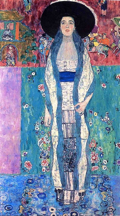 Portrait of Adele Bloch Bauer II - Gustav Klimt - 1912 [1621 x 2911 ...