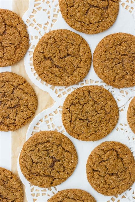 Gluten Free Chewy Molasses Crinkle Cookies Meaningful Eats