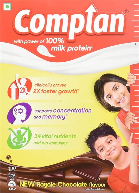 Complan Nutrition And Health Drink Royale Chocolate G Refill Pack