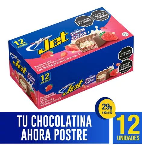 Chocolatina Jet Fresas Con Crema X 12 Kg MercadoLibre