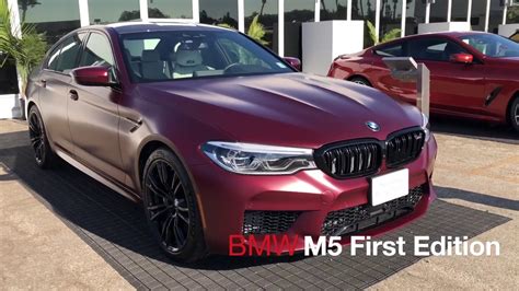 2018 M5 First Editon: The Frozen Dark Red Metallic Beast - YouTube