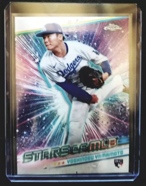 Topps Series Yoshinobu Yamamoto Chrome Toiles De La Mlb Rc