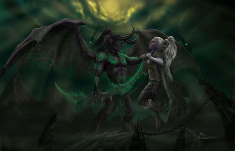 Download Illidan Stormrage The Betrayer In His Demon Form Wallpaper