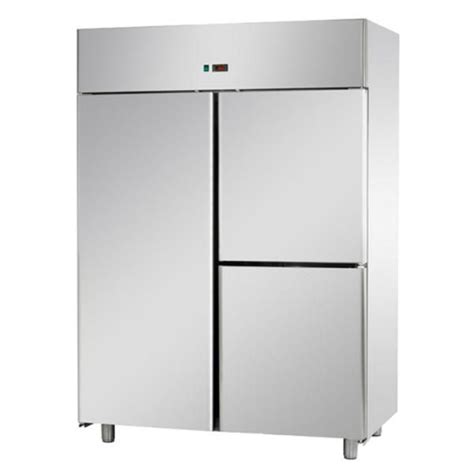 Armoire réfrigérée positive 1200l inox 1 porte et 2 portillons ref