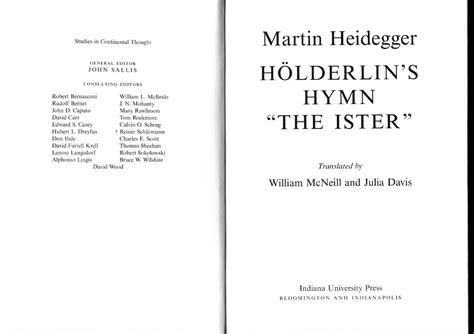 Calaméo Heidegger Holderlin s Hymn the Ister