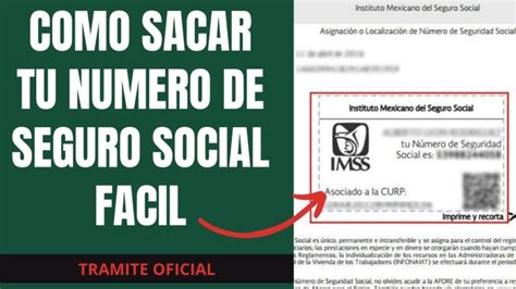 CÓMO OBTENER mi NÚMERO de SEGURO SOCIAL IMSS ONLINE