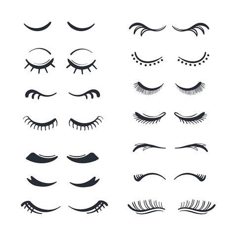 eyelashes cartoon images    freepik