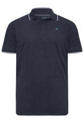 Badrhino Navy Blue Pack Essential Tipped Polo Shirts Badrhino