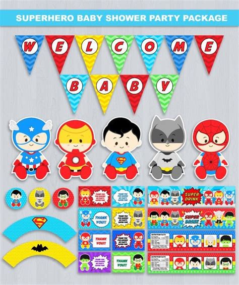 Superhero Baby Shower Favors