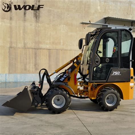 China Wolf Kg Hydro Static Mini Front Wheel Loader With