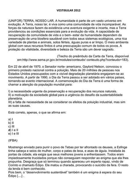 Meio Ambiente Questoes Pdf