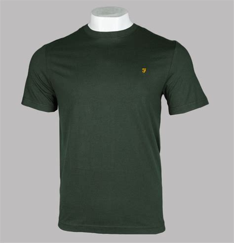 Farah Alexander Circular T Shirt Evergreen Bronx Clothing