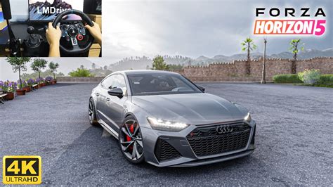 Audi Rs Sportback Forza Horizon Gameplay Steering Wheel