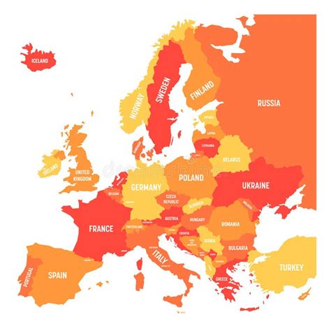 Europe Country Map Stock Illustrations 261309 Europe Country Map