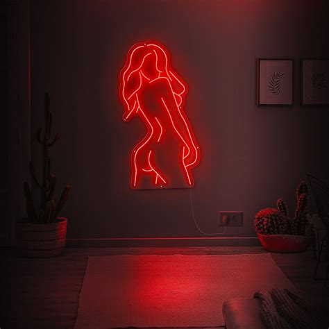 Body Neon Signgirl Body Neon Signwoman Neon Signlady Neon Etsy