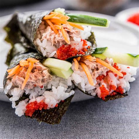 Temaki Sushi Easy Hand Roll Sushi Wandercooks