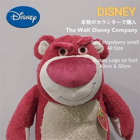 50cm [💯 Authentic] 50cm Authentic Disney Toy Story 4 Strawberry Bear Lotso Bears Plush Doll